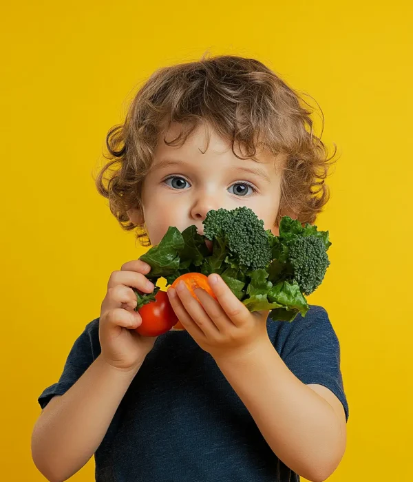 verad_72395_a_child_eats_vegetables_on_a_yellow_background_scie_081baea5-4eca-4351-bd02-dbb6b8804fef verad_72395_a_child_eats_vegetables_on_a_yellow_background_scie_081baea5-4eca-4351-bd02-dbb6b8804fef